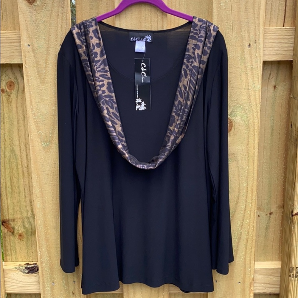 NWT CSC STUDIO LADIES COWL NECK TOP